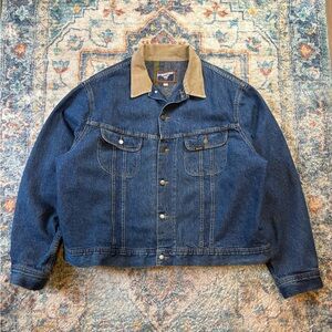 Vintage Mustang Stormrider Blanket Lined Denim Jacket Size XXL